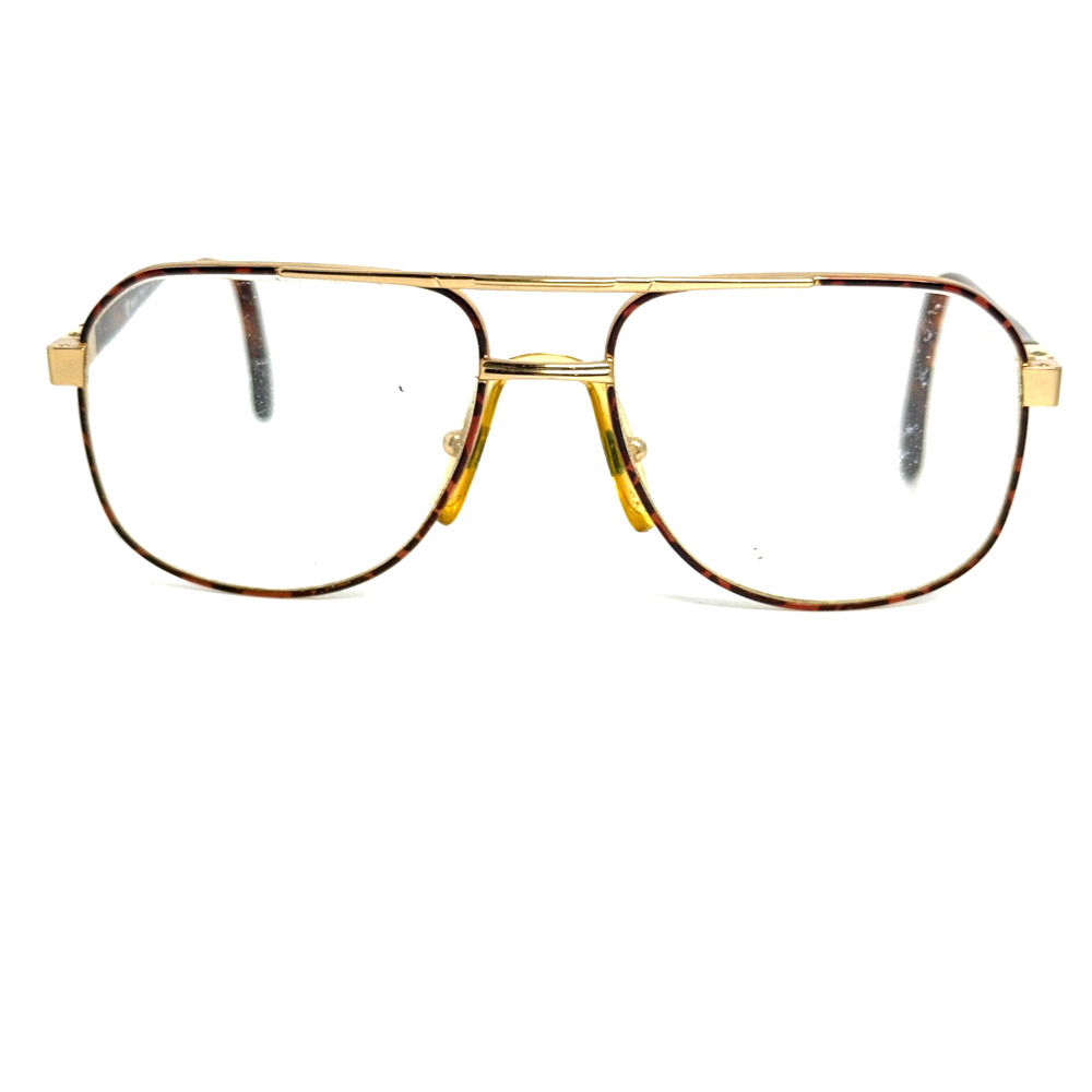 Vintage BerDel 8606 Tortoise‎ Oval Made In Italy Full Rim Gold 20526